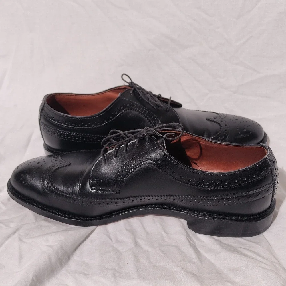 Allen Edmonds McGregor Black Leather Shoes Sz 9D
